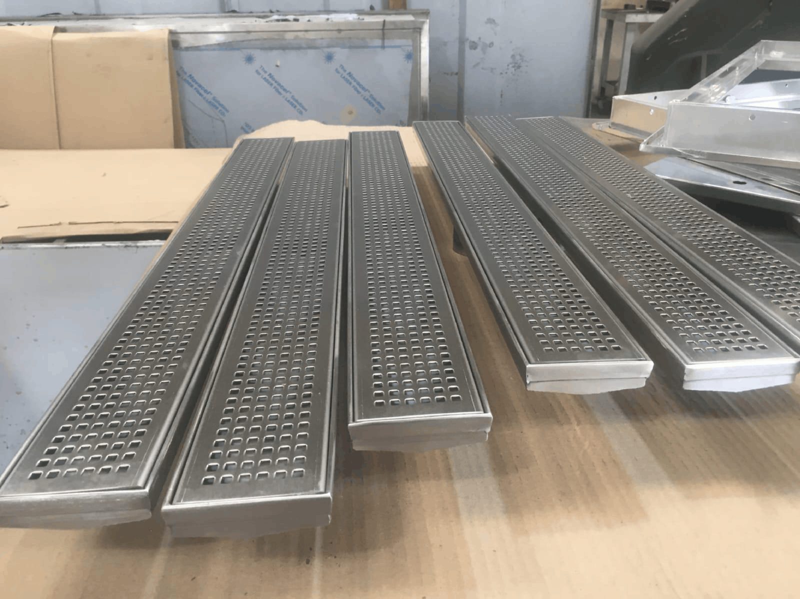 Stainless steel Slotted Shower Drain by Bin Bay